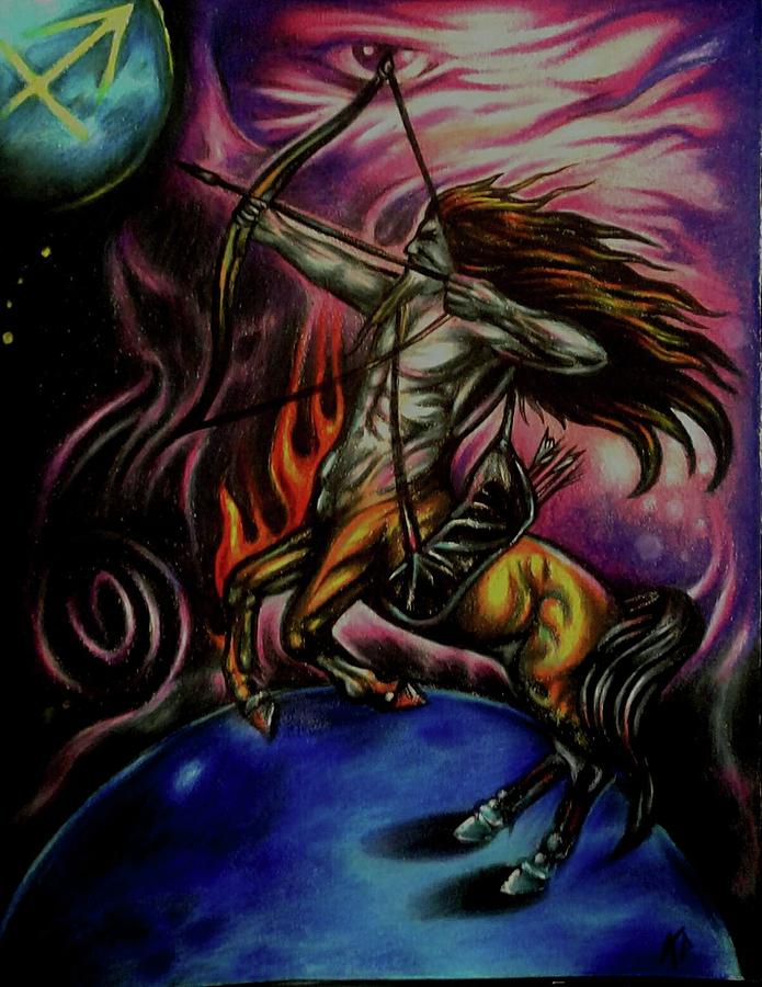 Sagittarius Drawing by Keith Palumbo - Fine Art America