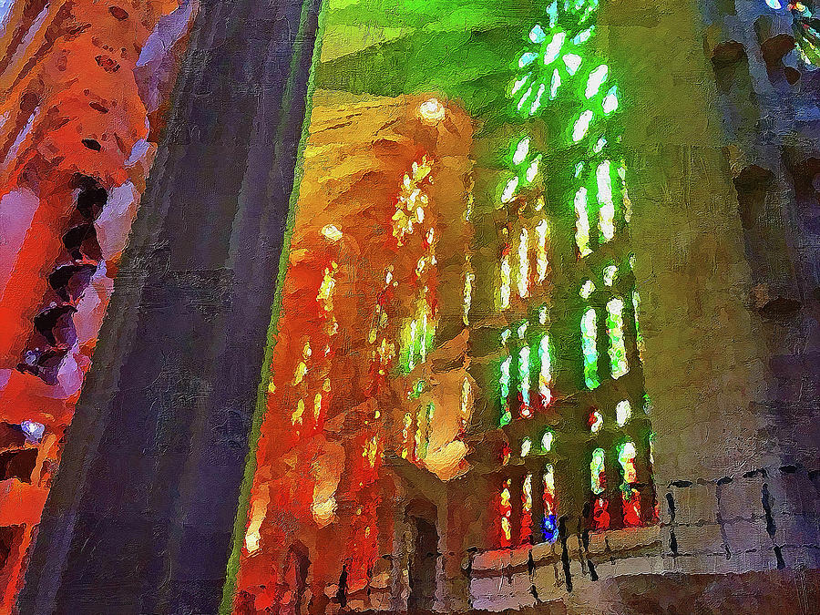 Sagrada Familia - 04 Painting by AM FineArtPrints