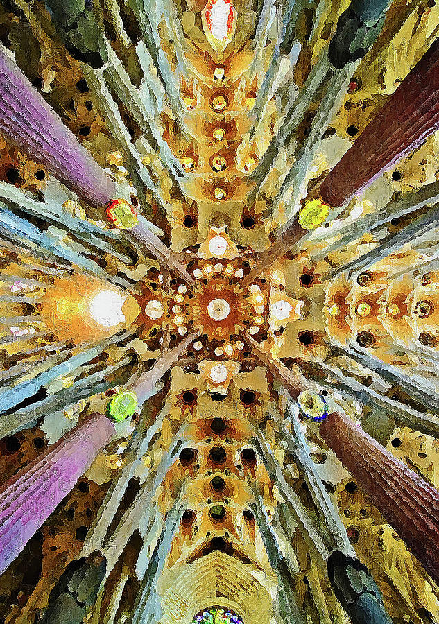 Sagrada Familia - 05 Painting by AM FineArtPrints