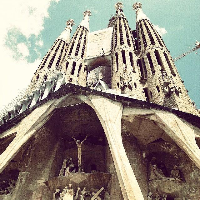 Barcelona Photograph - Sagrada Familia Close Up. #barcelona by Dharmesh Bharadva
