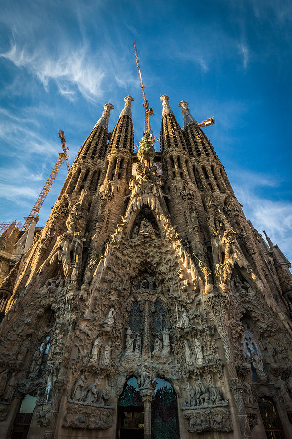 Sagrada Familia Facade Barcelona Photograph by Adam Rainoff