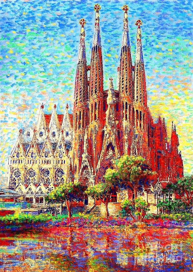 Spain Painting - Sagrada Familia by Jane Small