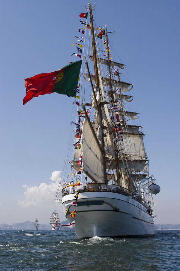 Sagres Tall Ship Photograph by Jose Olimpio - Fine Art America