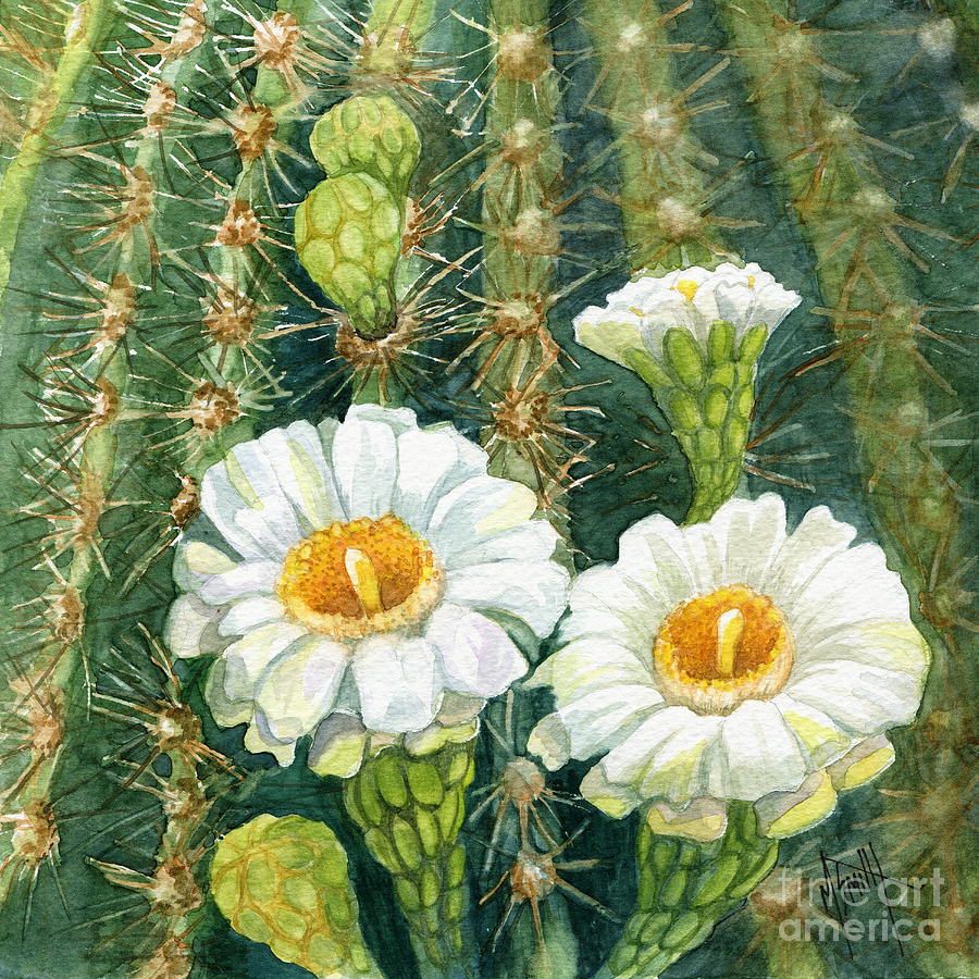 Saguaro Cactus Painting by Marilyn Smith