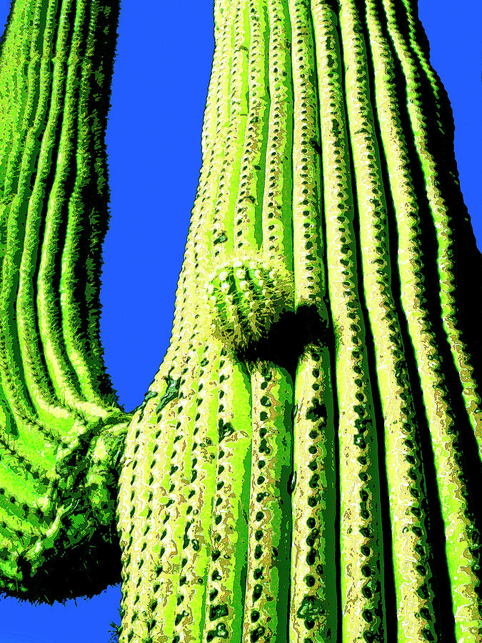 Desert Mixed Media - Saguaro by Dominic Piperata