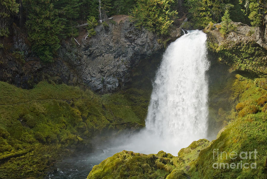 Sahalie Falls - Oregon Photograph by Greg Vaughn - Printscapes