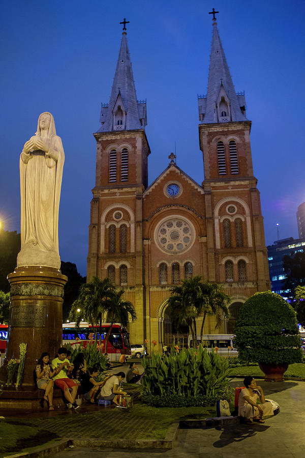 Saigon Notre Dame Cathedral Photograph by Hitendra SINKAR
