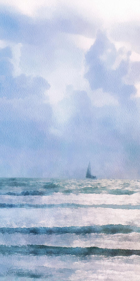 Sail at Sea Digital Art by Frances Miller