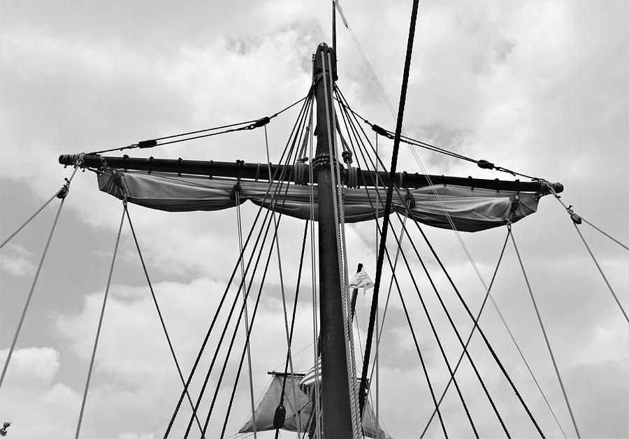 Sail Away BW Photograph by Charles HALL