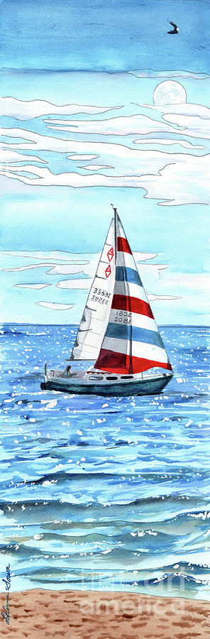 Sail Away Painting by LeAnne Sowa