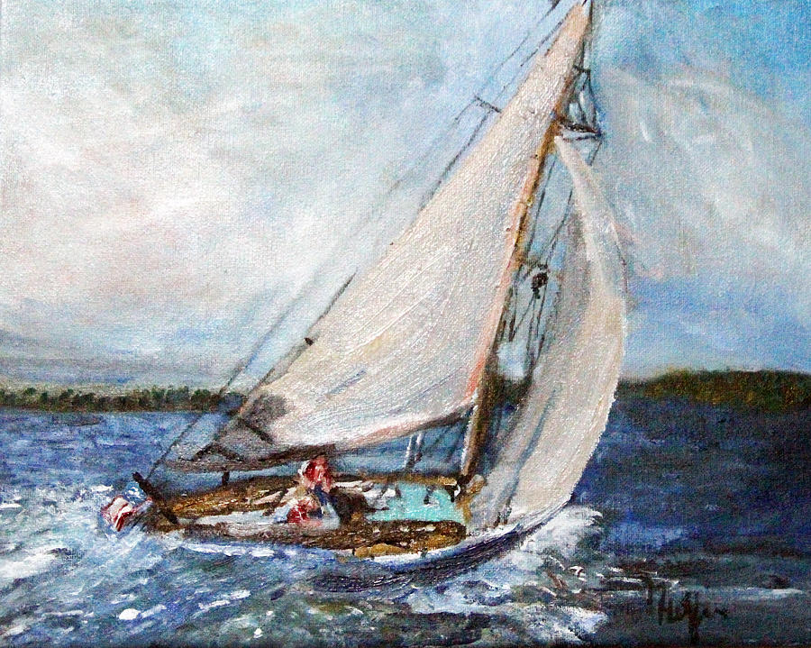 Summer Painting - Sail Away by Michael Helfen