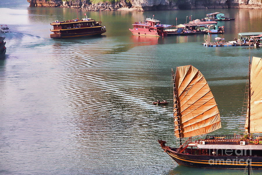 Sail Away Vietnam Ha Long Bay Photograph by Chuck Kuhn