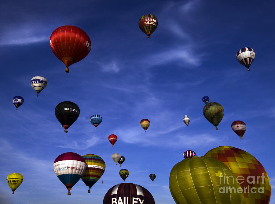 Balloon Fiesta Photograph - Sail away with me hunny.... by Ang El