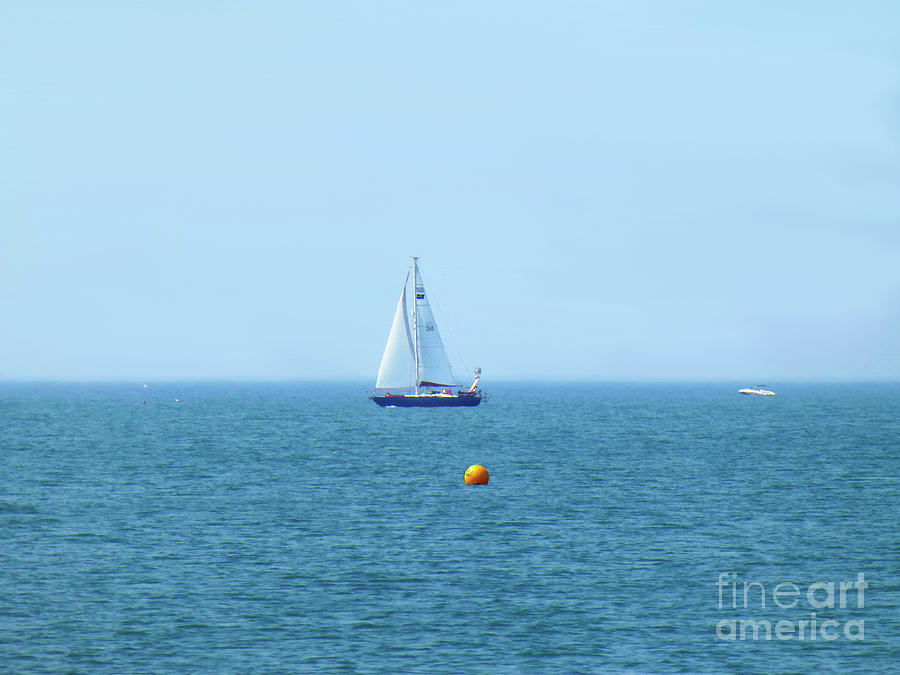 Sail Boat and Sea Photograph by Francesca Mackenney