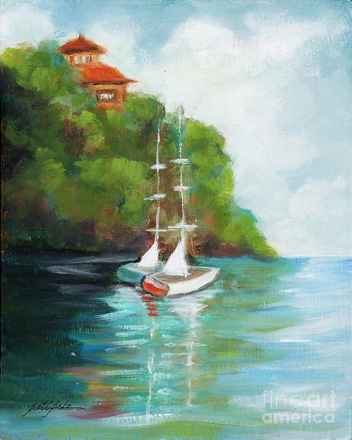 Sail Boats  Painting by Pati Pelz