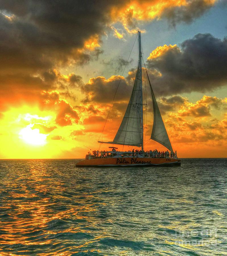 Sail into the Sunset Photograph by Debbi Granruth