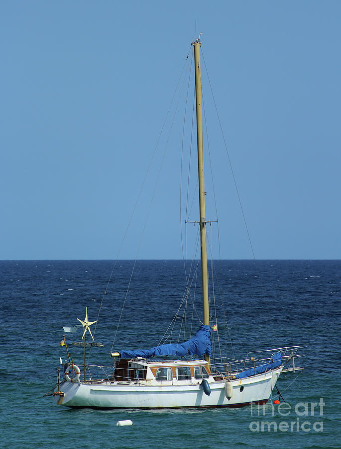 Sail Lowered Photograph by Eddie Barron