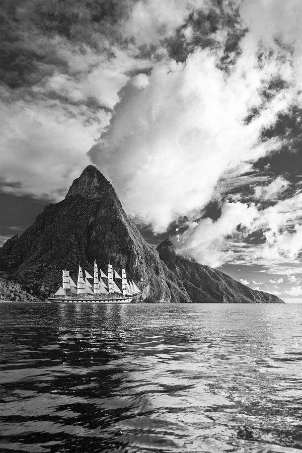Black And White Photograph - Sail On II by Jon Glaser