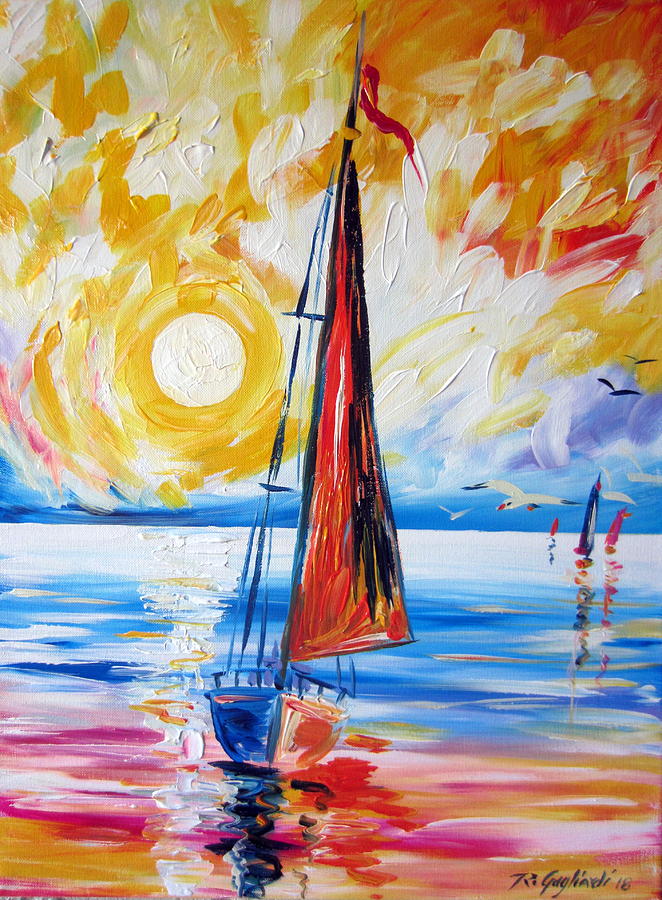 Sail Sail More Painting by Roberto Gagliardi