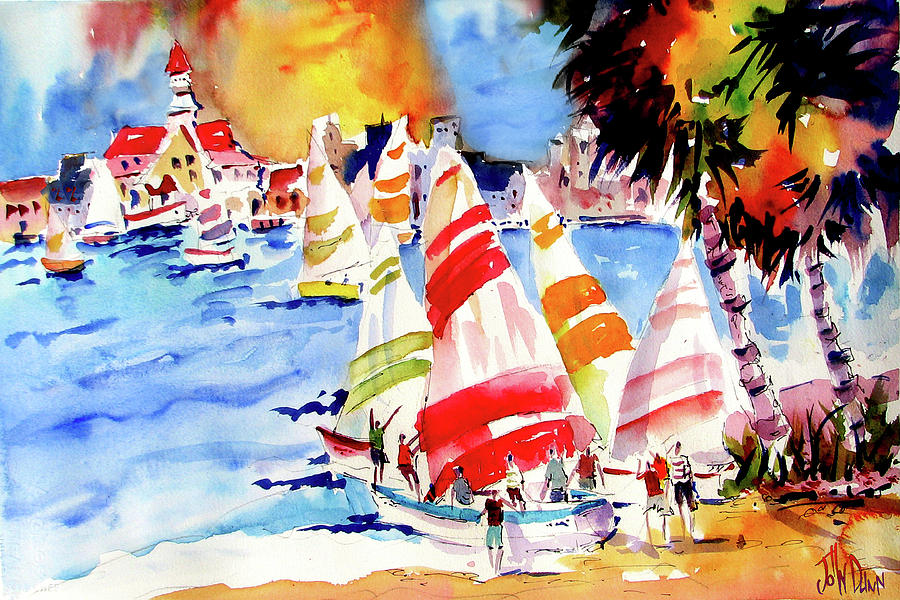 Sail to the Pavillion Painting by John Dunn