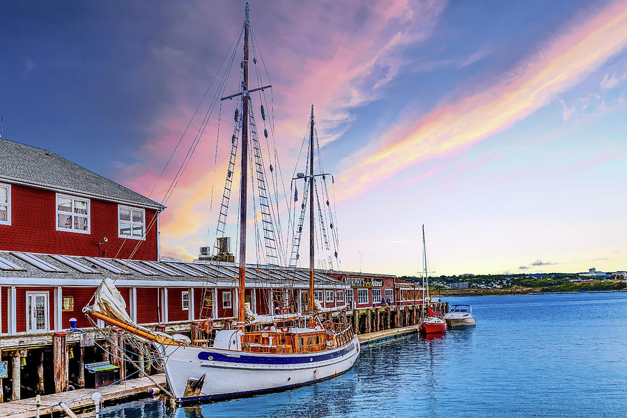 Sailboat at Halifax Dock Photograph by Darryl Brooks