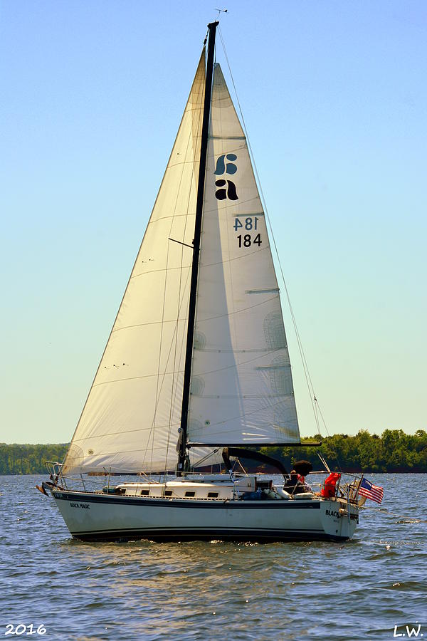 Sailboat Horizontal Photograph by Lisa Wooten