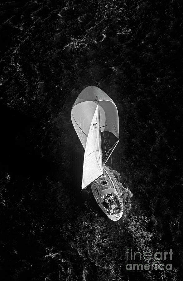 Sailboat in San Francisco Bay Photograph by Jim Corwin