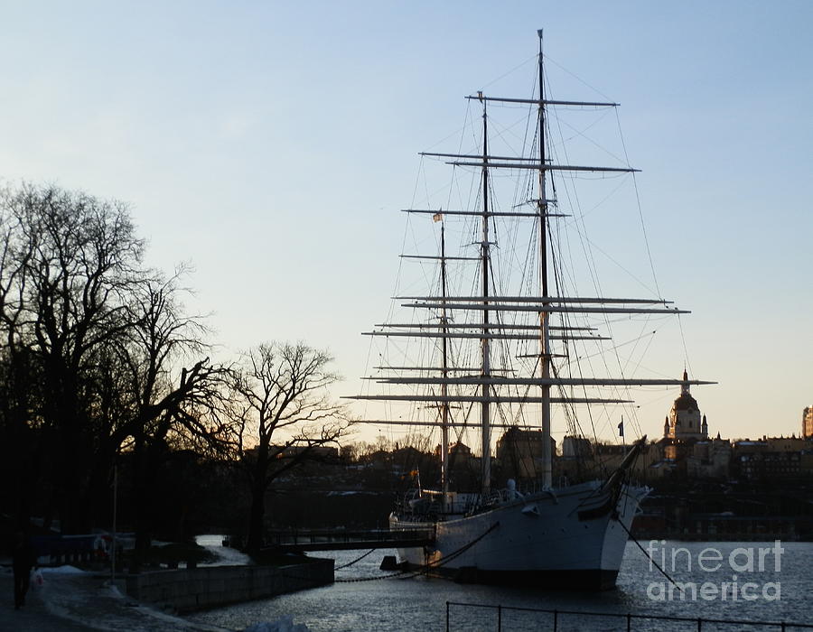 Tall ship in Stockholm Photograph by Margaret Brooks