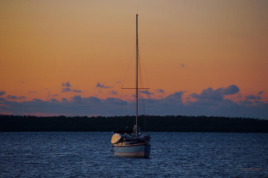 Sailboat Key Largo Sunrise Photograph by Ken Figurski
