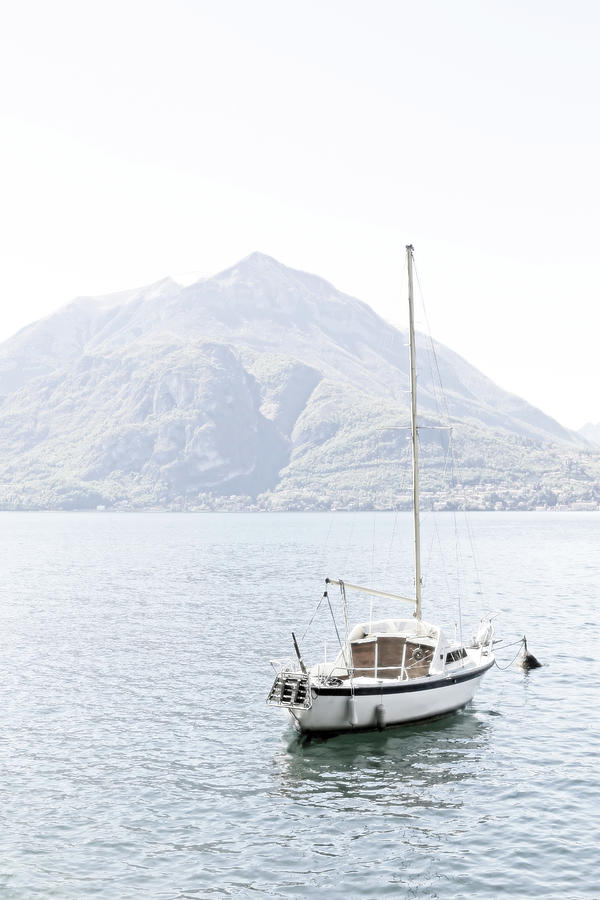 Sailboat, Lake Como Photograph by Brooke T Ryan