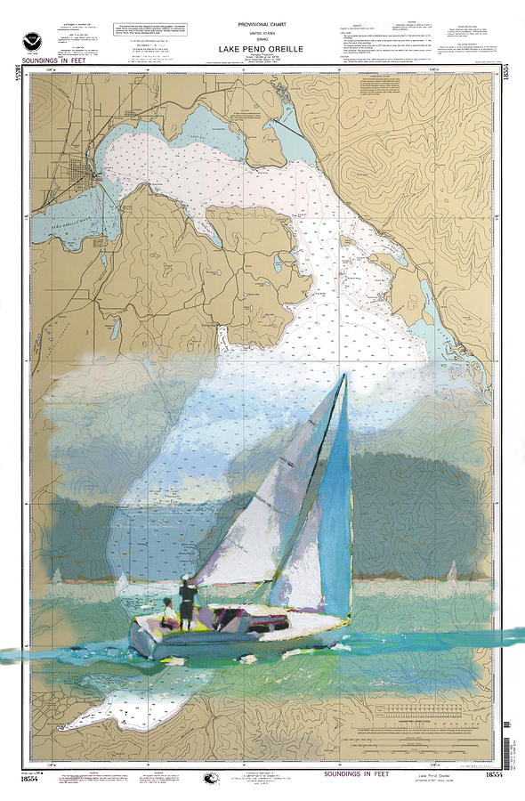 Sailboat Painting by Robert Bissett