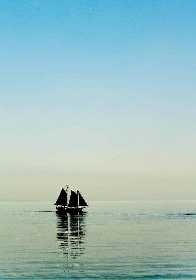 Sailboat Silhouette Photograph by Lonnie Paulson