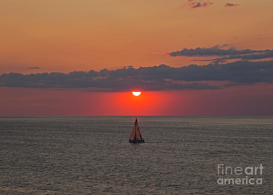 Sailboat Sunset by James Guilford Sailboat Sunset by James Guilford