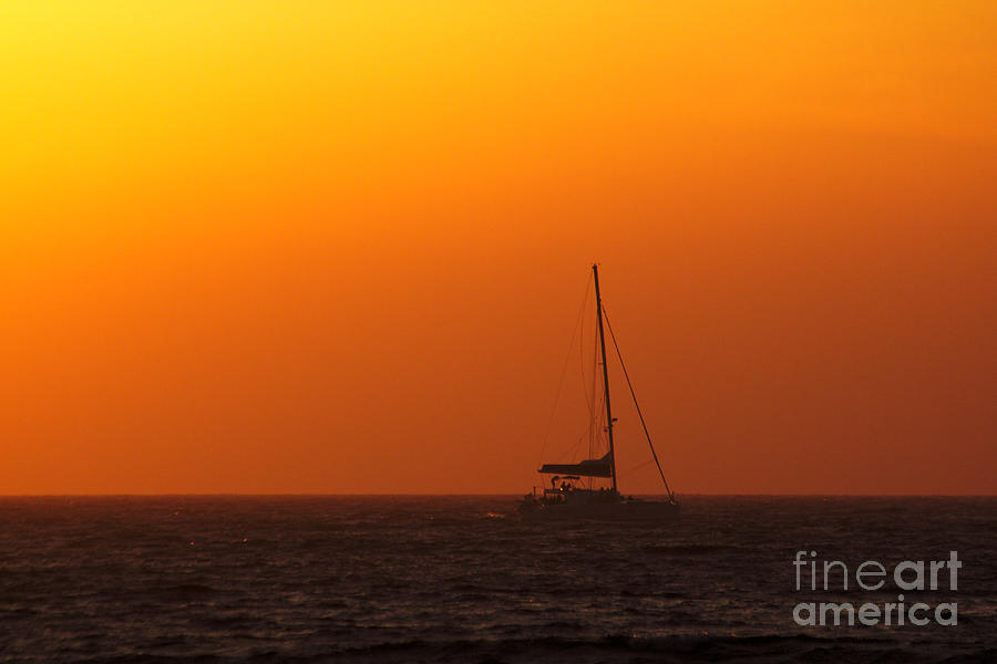 Sailboat Waiting Photograph by Jeremy Hayden