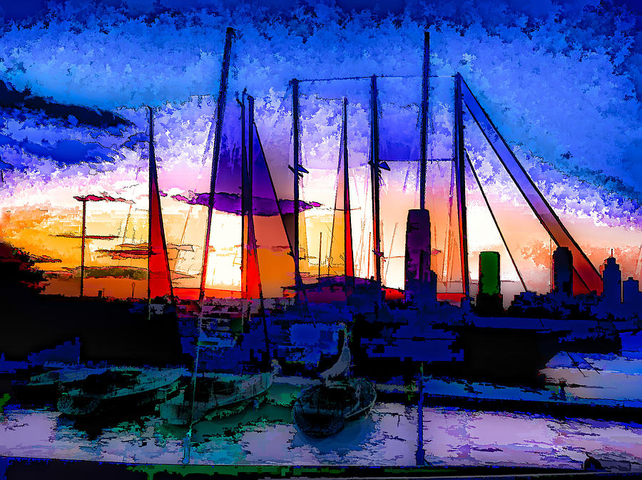 Sailboats at Rest Photograph by Susan Eileen Evans