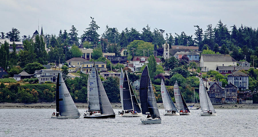Sailboats in Coupeville Photograph by Rick Lawler