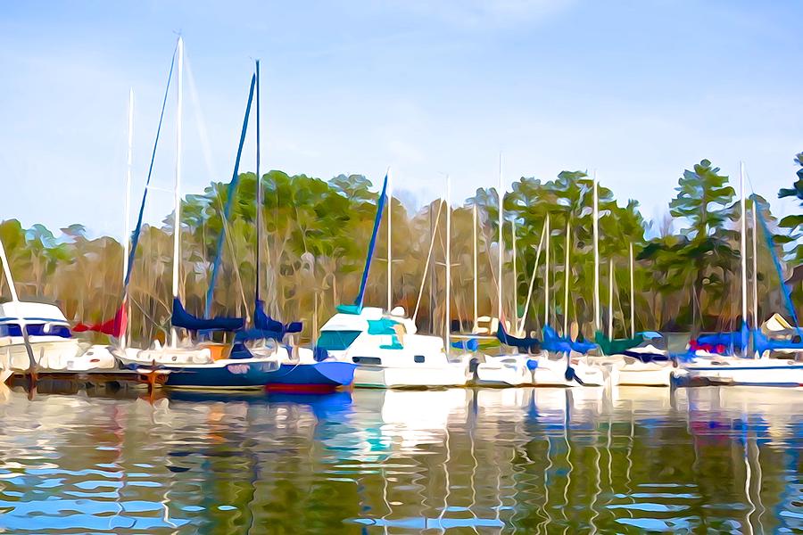 Boat Photograph - Sailboats in Winter by Norma Brock