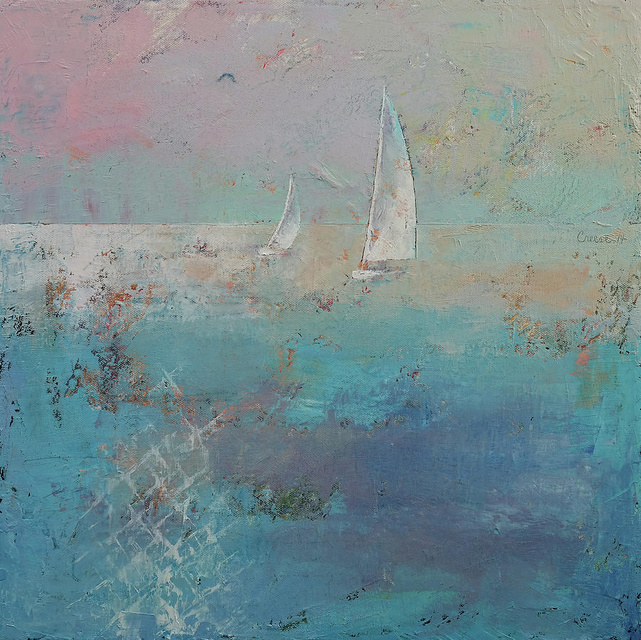Sailboats Painting by Michael Creese