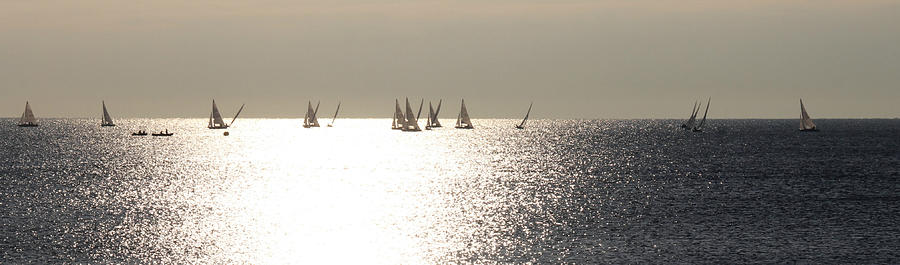 Sailboats On The Horizon Photograph by KATIE Vigil