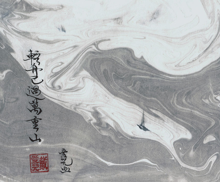 Abstract Painting - Sailed Past Ten Thousand Hills by Oiyee At Oystudio