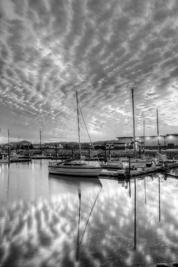 Sailers Delight Black and White Photograph by JC Findley