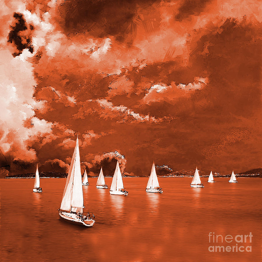Sailing 0921 Painting by Gull G