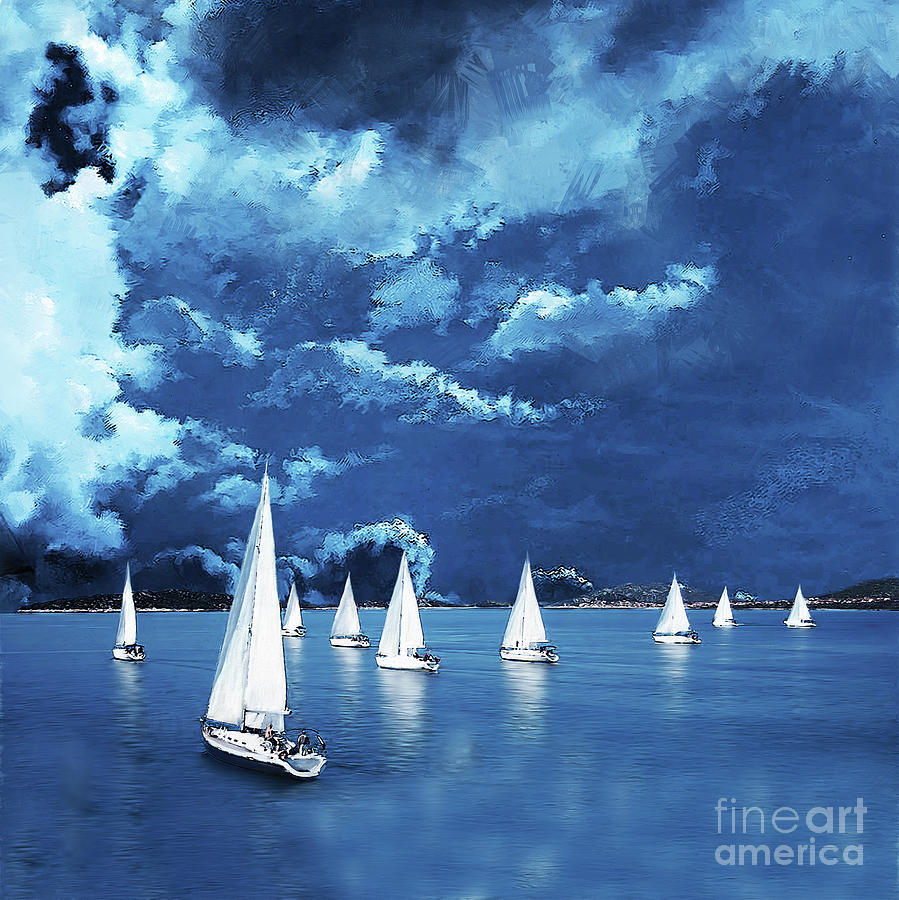 Sailing 0923 Painting by Gull G