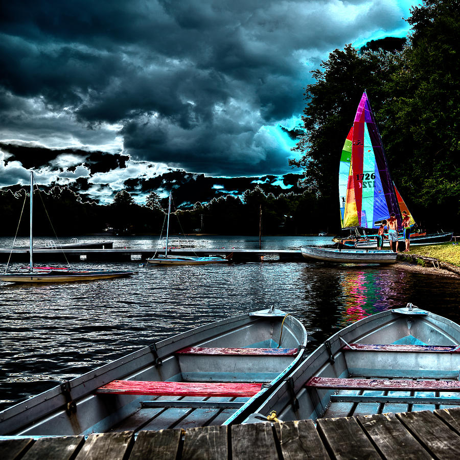 Boat Photograph - Sailing After the Storm by David Patterson