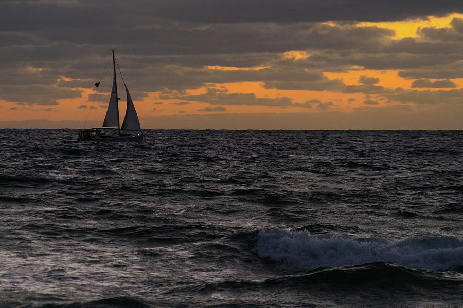 Sailing Against the Wind Delray Beach Photograph by Lawrence S Richardson Jr