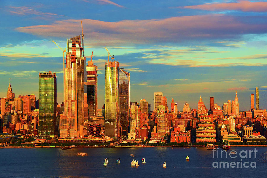 Sailing at Sundown NYC Photograph by Regina Geoghan - Fine Art America