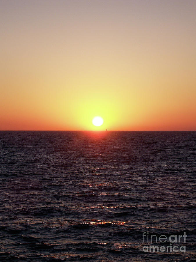 Sailing At Sunset Photograph by Phil Perkins