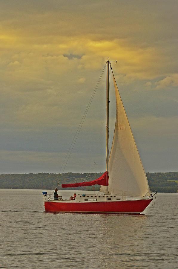 Sailboat Photograph - Sailing Away by JD Bennett