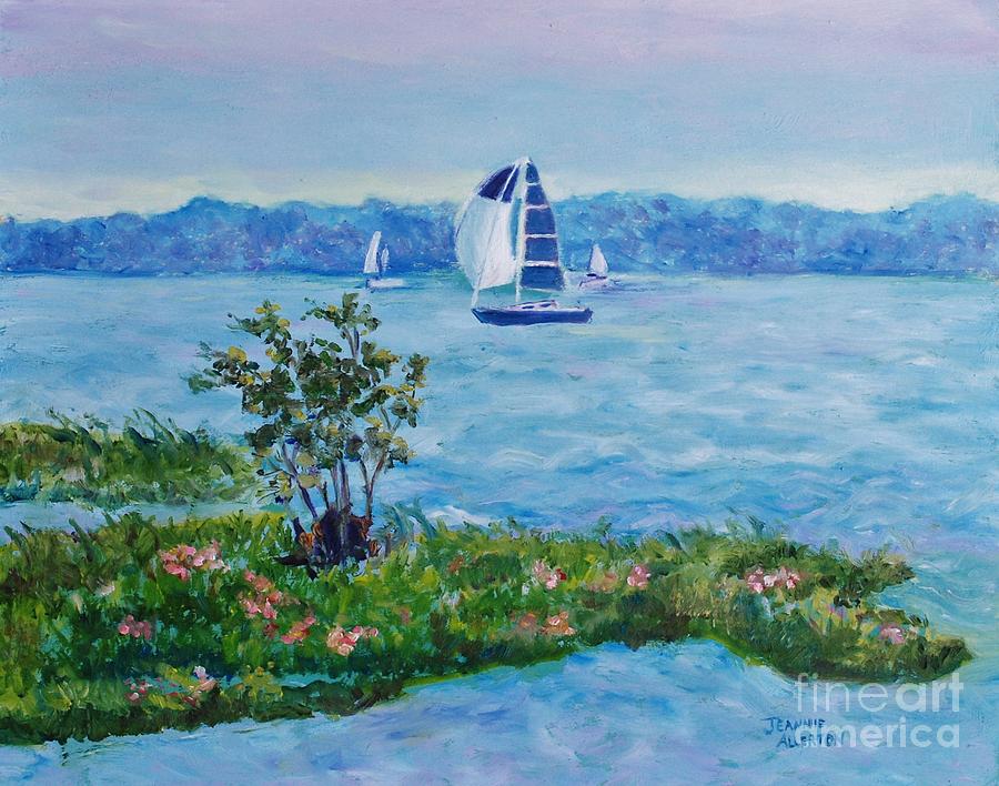 Sailing Away Painting by Jeannie Allerton