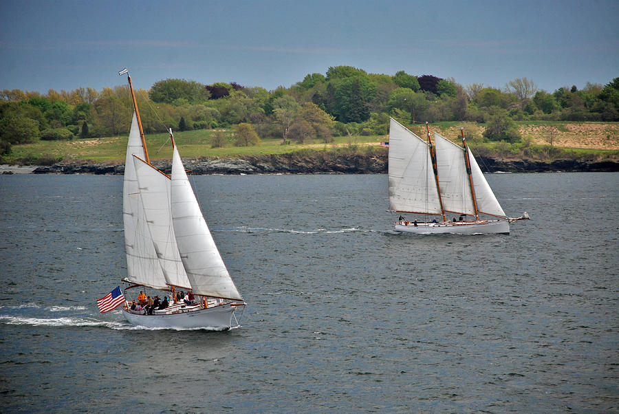 Sail Photograph - Sailing Away by Mark Wiley Sail Photograph - Sailing Away by Mark Wiley